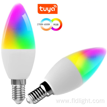 Google alexa Tuya rgb multi color wi-fi bulb